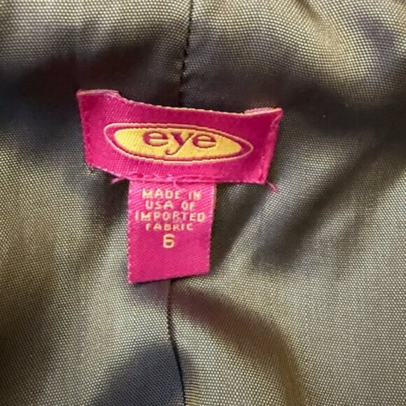 Vintage Floral Embroidered Tapestry Long Jacket Coat Long Sleeves Boho Size 6 - Picture 8 of 9